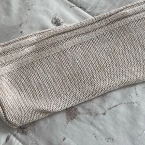 Roxy Cream cable Knit Hooded V-neck kangaroo pocket Sweater, size M outdoor thumbnail 8