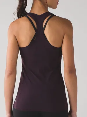 LULULEMON Cool Racerback II Deep Breath in Black Cherry Sz. 4 Small thumbnail 4