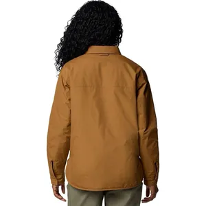 Columbia Womens Longhorn Ridge Reversible Shirt Jacket Brown Large NWT $130 MSRP thumbnail 2