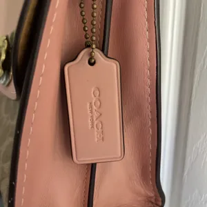 COACH Parker 30585 Pink C Logo Canvas Leather Shoulder Crossbody‎ Bag thumbnail 4
