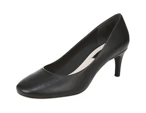 NWT Franco Sarto Womens Kamari Pump Low Heel J8421L1 Black Leather 7.5M thumbnail 1