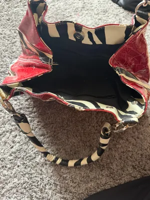 Zebra Print Purse Red thumbnail 4