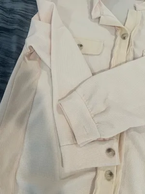 Cream Waffle Knit Button thumbnail 2