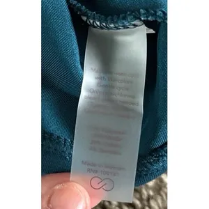 Calia Women's blue green 1/4 zip cropped‎ athletic pullover top size small thumbnail 12