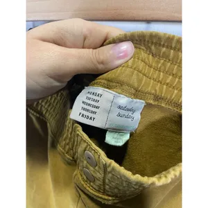 Saturday Sunday Anthropologie Theo Utility Jogger Women L Yellow Mustard Casual thumbnail 5