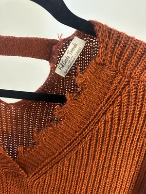 Full Circle Trends Burnt orange Knit Sweater thumbnail 4