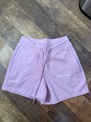 Alphalete Women's Essential Core Athletic Shorts pink thumbnail 2