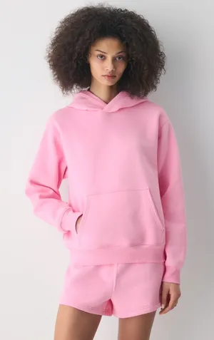 NWT Aritzia COZY SWEATFLEECE PERFECT HOODIE in jellybean. Size Medium thumbnail 1