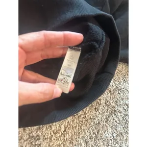OFFLINE by Aerie Throwback Cropped Hoodie Black Cotton Blend‎ Sweatshirt Medium thumbnail 5
