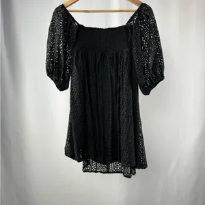 Free People Emmy Lou Mini Dress in Black‎ Size Small thumbnail 10