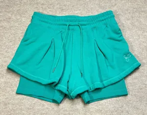 Nike Shorts Womens Medium Serena Williams Design Crew 3" Jade‎ Terry Athletic thumbnail 1
