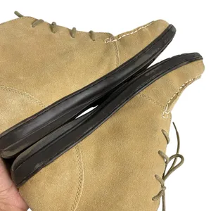 Lands End Womens‎ 9.5 B Camel Brown Suede Lace Up Moc Toe Chukka Ankle Boots thumbnail 11