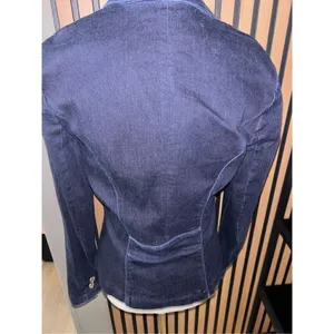 White House black market blue jacket blazer size 4 stylish form fitting ￼ thumbnail 4