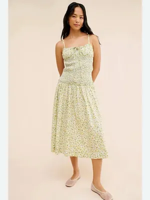 Free People Lavender Daze Days Midi Smocked Dress thumbnail 10