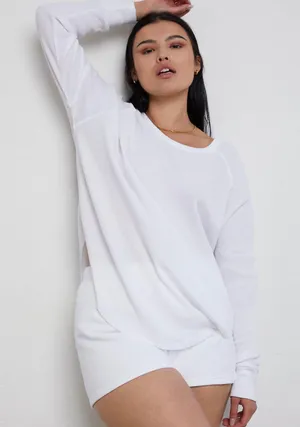 Aritzia TNA Alder Thermal White thumbnail 1
