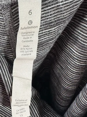 Lululemon Align Pant 25” Wee Are From Space Dark Carbon Ice Grey‎ Size 6 thumbnail 10