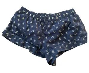 Victoria Secret Sleep Shorts NavyPrint Elastic‎ Waist Lounge Cozy Size M thumbnail 1