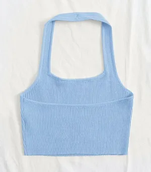 SheIn Rib Knit Halter Top thumbnail 2