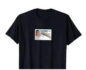 Ripple Junction Superbad McLovin Crop Top T-shirt Tee Woman’s Medium ID Black thumbnail 1