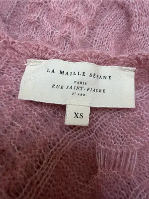 Sezane Odalie Sweater in Petal Pink size XS NEW thumbnail 11