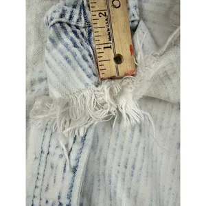 We the Free People Size 34 Jean Shorts Distressed Button-Fly Frayed Hems Hi-Rise thumbnail 12