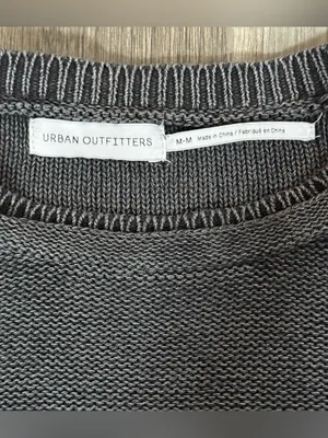 Urban Outfitters Dark Grey Cropped Sweater Size Medium Indie Lounge Streetwear thumbnail 7