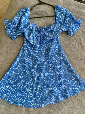 SHEIN Blue Polka Dot Mini Skirt thumbnail 3
