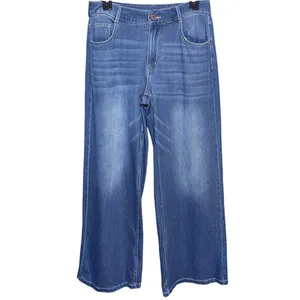 HALARA Flex Women’s Baggy Wide Leg Blue Denim Stretch Jeans thumbnail 3