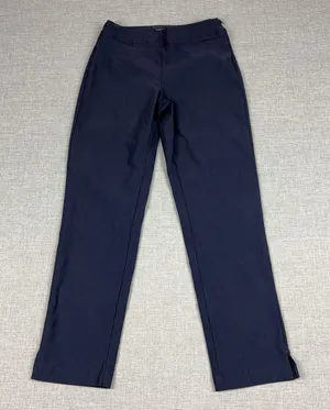 Tommy Bahama Pants Womens 0 Blue Ponte Dress Pants Side Zip Stretch Work thumbnail 1