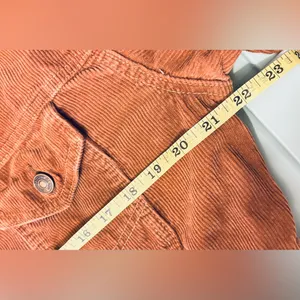Pacsun Corduroy Cropped Jacket Flannel Lining, Button-Up, Tan, Sz M-L thumbnail 9