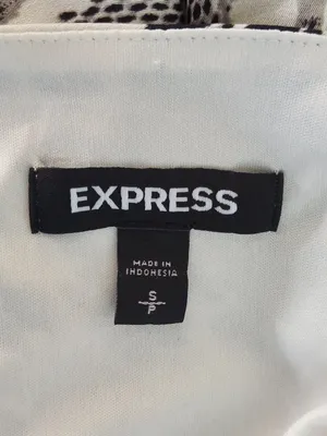 Express Black and Gray Snakeskin Print Midi Slip Dress Size Small thumbnail 7