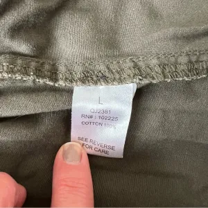 Zenana Outfitters Womens Cotton Army Military Green Zip & Snap Utility Jacket L thumbnail 6