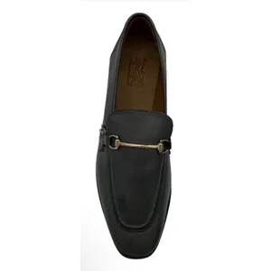Miz Mooz Leather Loafers Paulina Size 5.5‎ Black Equestrian Gold thumbnail 2