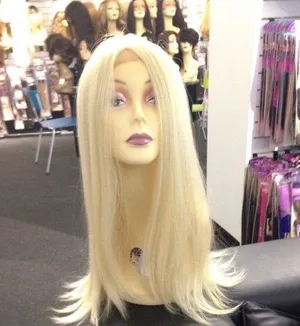FREE WIG CAP blonde human hair Blende Long Wig thumbnail 1