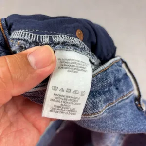 We The Free Jeans Womens 27 Blue Medium Wash High Rise Straight Distressed Denim thumbnail 11