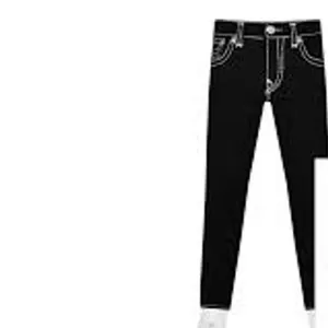 NWT 27 True Religion Girls Halle Black Skinny Jean 29" Inseam Youth Teen Juniors thumbnail 7