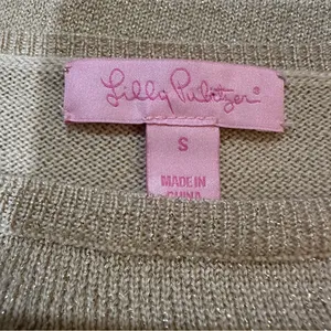 Lilly Pulitzer Helena Metallic Sweater Dress Size Small thumbnail 12