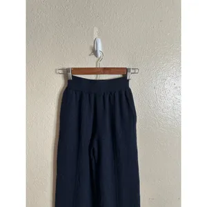 Naadam 100% Cashmere Washable Pants in Indigo Wide Leg Womans XXS thumbnail 7