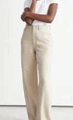 Stockholm Atelier Beige High Waisted Pants thumbnail 6