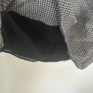 American Eagle Micro Check Mini Skirt Size XS Black White thumbnail 6