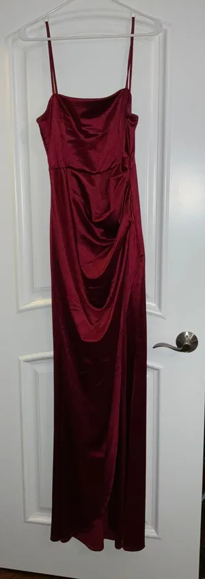 Red Satin Dress thumbnail 1