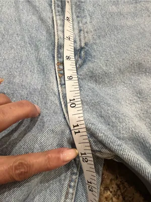 Zara TRF High Waist Wide Leg Distressed Jeans Raw Hem Light Wash US 6 EUC thumbnail 7