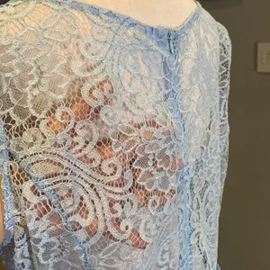 Women’s Blue Floral Lace High Low Cocktail Party Bridesmaid Dress Size XL NEW thumbnail 6
