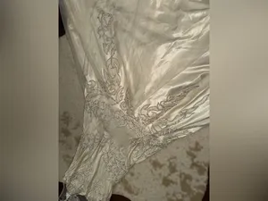 VTG Sue Wong Nocturne Silk Beaded Mermaid Wedding Dress Ivory Gown Sequin formal thumbnail 16
