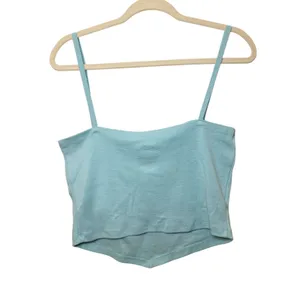 Disney Lilo & Stitch "Ohana Means Family" Light Blue Crop Tank Top Size L NWOT thumbnail 3