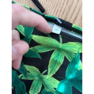 B45 New Women’s 2Pc Plant 🌱 Leaf print Bikini 👙 High Rise Waist 12.5” Xs/small thumbnail 3
