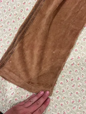 Nike Brown Velour Cropped Lounge Pants thumbnail 3