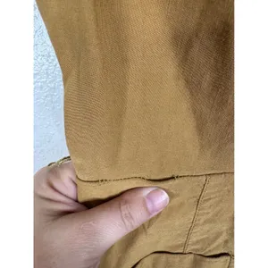 Maeve Anthropologie Mustard Yellow Linen Blend Short Sleeve Wide Leg Jumpsuit 0 thumbnail 7