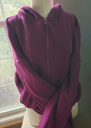 Blogilates Plum Zip-Up Hoodie Small thumbnail 1