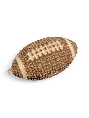 NWOT Rhinestone Football Pendant/ Bag Charm thumbnail 3